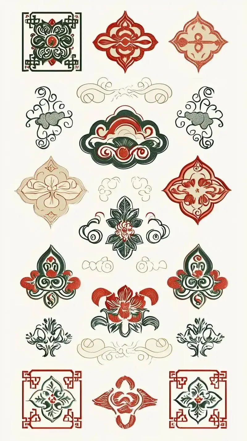 國風古韻-刺繡紋飾紋樣圖案設計分享!