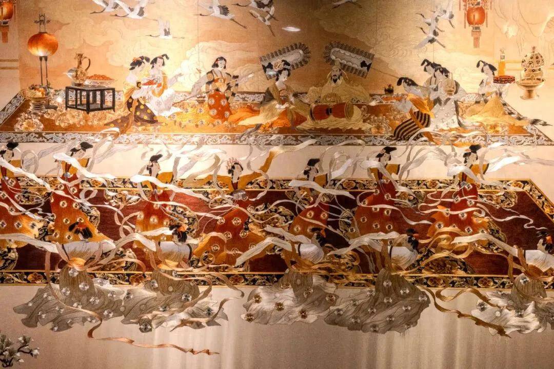 武功刺繡展品閃耀古城西安