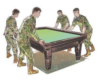 檯球桌“搬家”記